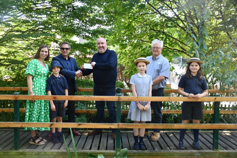 Cheque presentation from Lords Building Merchant